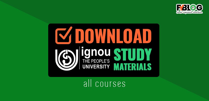 ignou study material download