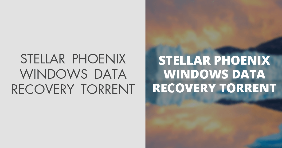 stellar data recovery torrent
